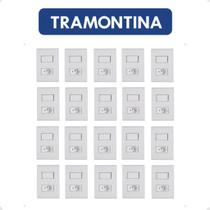 Kit 20 Interruptor + Tomada 10A 4X2 Embutir Liz Tramontina Kit 20 Interruptor + Tomada 10A 4X2 Embutir Liz Tramontina