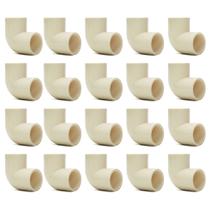 Kit 20 Joelho Cotovelo 90x22mm Cpvc Resistente Água Quente Kit 20 Joelho Cotovelo 90x22mm Cpvc Resistente Água Quente