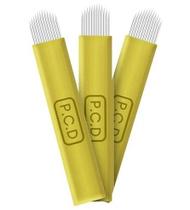 Kit 20 Lâminas Tebori Pcd Hard Original Forma U 12 Pontas