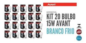 Kit 20 Lâmpada Led 15w Avant Branco Frio E27