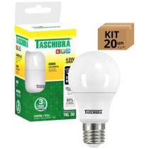 Kit 20 Lâmpadas Bulbo Led Taschibra TKL Biv E27 4,9W 3000k Kit 20 Lâmpadas Bulbo Led Taschibra TKL Biv E27 4,9W 3000k