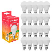 Kit 20 Lâmpadas Bulbo Super Led 9w 6500k Luz Branca Atacado