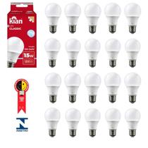 Kit 20 Lâmpadas Led Bulbo E27 15w 6,5k Biv Kian