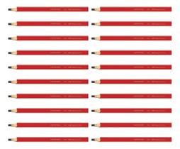 Kit 20 Lápis Carpinteiro Marceneiro 6mm Faber Castell