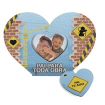 Kit 20 Lembranças Dia Dos Pais Coração MDF Pai para toda obra