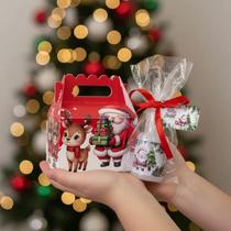 Kit 20 Lembrancinhas Com Hidratante Natal Maletinhas Natalinas Para festas de fim de ano Mimo