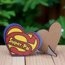 Kit 20 Lembrancinhas Dia Dos Pais Mdf Coração Kit 20 Lembrancinhas Dia Dos Pais Mdf Coração