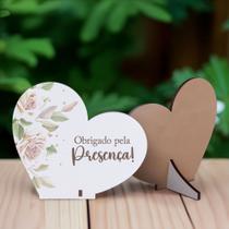 Kit 20 Lembrancinhas MDF De Agradecimento Casamento Aniversário