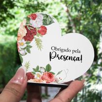 Kit 20 Lembrancinhas MDF De Agradecimento Casamento Aniversário
