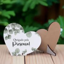 Kit 20 Lembrancinhas MDF De Agradecimento Casamento Aniversário