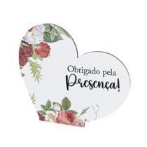 Kit 20 Lembrancinhas MDF De Agradecimento Casamento Aniversário