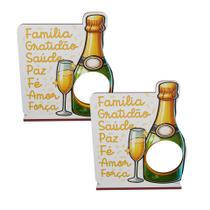 Kit 20 Lembrancinhas Porta Bombom Ano Novo Feliz 2026 Mdf