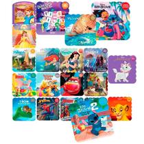 Kit 20 Livros Minhas Primeiras Historias Disney Recortado Ilustrado Capa Cartão Com Perguntas E Respostas No Final