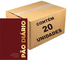 Kit 20 Livros Pão Diário Vol. 28 - Devocional Ano 2025 Capa Bordô