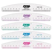 KIT 20 Lixas Boomerang Meia Lua Unha Porcelana Acrygel Manicure