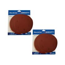 Kit 20 Lixas P/ Lixadeira De Parede 225mm Gramaturas 240 120