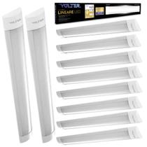 Kit 20 Luminaria Led Sobrepor Linear 18w 6500k Bivolt 60cm Kit 20 Luminaria Led Sobrepor Linear 18w 6500k Bivolt 60cm