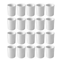 KIT 20 Luva Para Eletroduto Pvc Branco Condulete 3/4 Masster