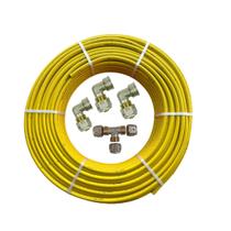 Kit 20 M Tubo Pex Multicamada 16mm Gás + 04 Peças Monobloco ( faça você mesmo)