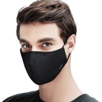 Kit 20 Máscaras de proteção Reutilizável Tecido Algodão Dupla camada -10 Pretas/ 10 Brancas - Saúde