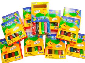 Kit 20 Massinha de Modelar+ 100 Cortador Forminha Molde de Massinha Lembrancinha Prenda