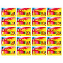 Kit 20 Massinha De Modelar 12 Cores Magix 130g Multicolor