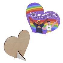 Kit 20 MDF Coração Lembrancinhas Enfeite