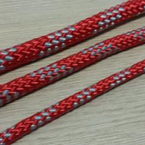 Kit 20 Metros Cabo Náutico Pré-Estirado 10mm Vermelho Com Cinza