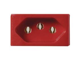 Kit 20 modulo tomada 2p+t 20a 250v vermelho pezzi linha 50000 Kit 20 modulo tomada 2p+t 20a 250v vermelho pezzi linha 50000