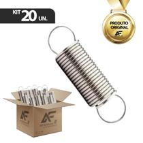 Kit 20 Molas Zincada Estica Fio Cerca Elétrica Argola Repuxo