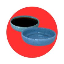 Kit 20 Molheira Porta Shoyu Tigela 110mL Sushi Nozoki Azul Mesclado 10cm