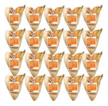 Kit 20 Mordedores Orelha Bovina Desidratada Cães Dip Dog