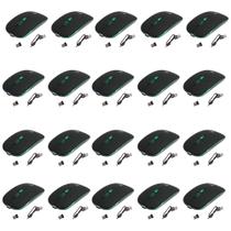 Kit 20 Mouses Sem Fio Recarregável Mega M185 com Led DPI Ajustável