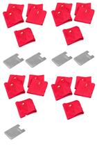 Kit 20 Munhequeira Elastico em Poliéster e 5 Porta Cartão Celular - Ideal para Esportes Academia Tenis