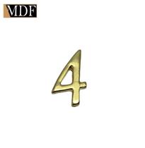 Kit 20 Números para Artesanato Apliques 2,22 X 2,56cm Zamac Dourado