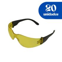 Kit 20 oculos danny aguia antirrisco ambar ca 14990
