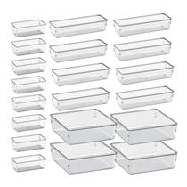 Kit 20 Organizador De Acrílico Maquiagem Divisórias Gavetas Kit 20 Organizador De Acrílico Maquiagem Divisórias Gavetas