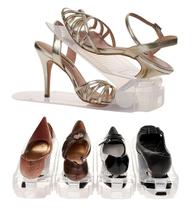 Kit 20 Organizadores de sapato com furo: sapato, saltos e tênis com regulagem de altura - Transparente Kit 20 Organizadores de sapato com furo: sapato, saltos e tênis com regulagem de altura - Transparente