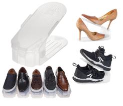 Kit 20 Organizadores de Sapato Transparente com Regulagem de Altura - Bem Útil