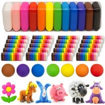 Kit 20 Pacotes 240 Massinhas de Modelar EVA que Pula Não suja Atacado Lembrança Festa Kit 20 Pacotes 240 Massinhas de Modelar EVA que Pula Não suja Atacado Lembrança Festa