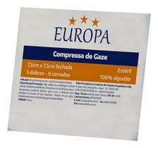 Kit 20 Pacotes De Gaze Estéril - 100 Unidade Para Curativo Cor Branco Kit 20 Pacotes De Gaze Estéril - 100 Unidade Para Curativo Cor Branco