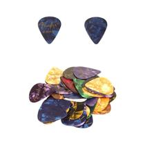 Kit 20 Palhetas Fender 0,46mm Violão Guitarra Baixo Ukulele Cavaco