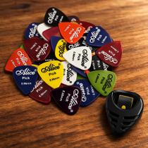 Kit 20 Palhetas Varios Tamanhos P/ Guitarra Violão + Porta Palhetas colante