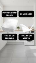 Kit 20 Panos de Chão 100% Algodão 50x80cm Alvejado