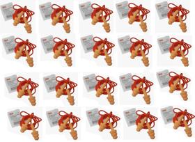 Kit 20 par Protetor Auricular Silicone Pomp Plus com cordão