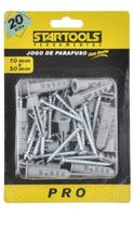 Kit 20 paraf c/ bucha 10 x 50mm startools Kit 20 paraf c/ bucha 10 x 50mm startools