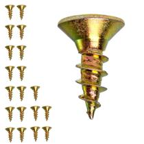 Kit 20 Parafuso 3,5X12mm Cabeça Chata Madeira Metal Parede Carpintaria Alvenaria Marcenaria Fixar