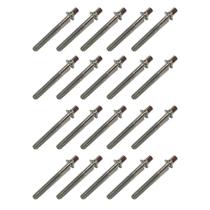 Kit 20 Parafuso Afinação De Bateria 50mm X 5mm 7/32