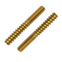 Kit 20 Parafuso Prisioneiro 5/16x45mm Haste Rosca Dupla Soberba e Máquina Para Fixar Pé Palito Pés de Cama Box Sofá Móveis