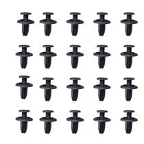 Kit 20 Parafusos Fixação Grampo Presilha 6mm Plástico Parabarro, Motor, Painel